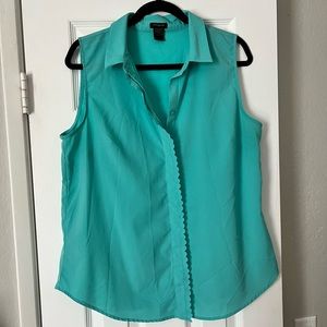 Like New Ann Taylor Aqua Tank L